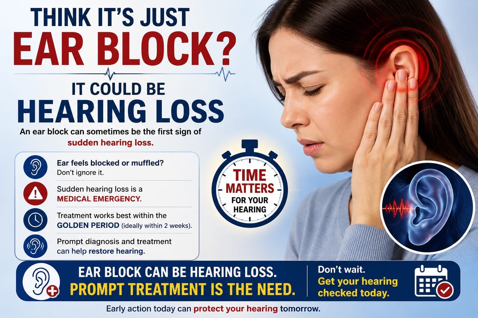 ear block, hearing loss